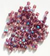 100 4mm Faceted Amethyst AB Firepolish Beads